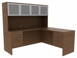 L Shaped Desk for Home Office - Amber