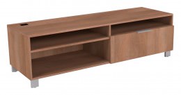 Credenza with Shelves and File Drawer - Apex