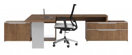 L Shaped Desk with Storage - Nex