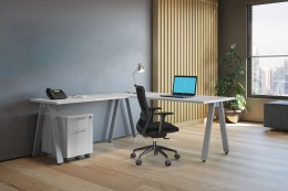 L Shaped Desk with Drawers - Elements