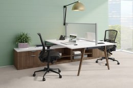 Computer & Office T-Shaped Desks for Two People
