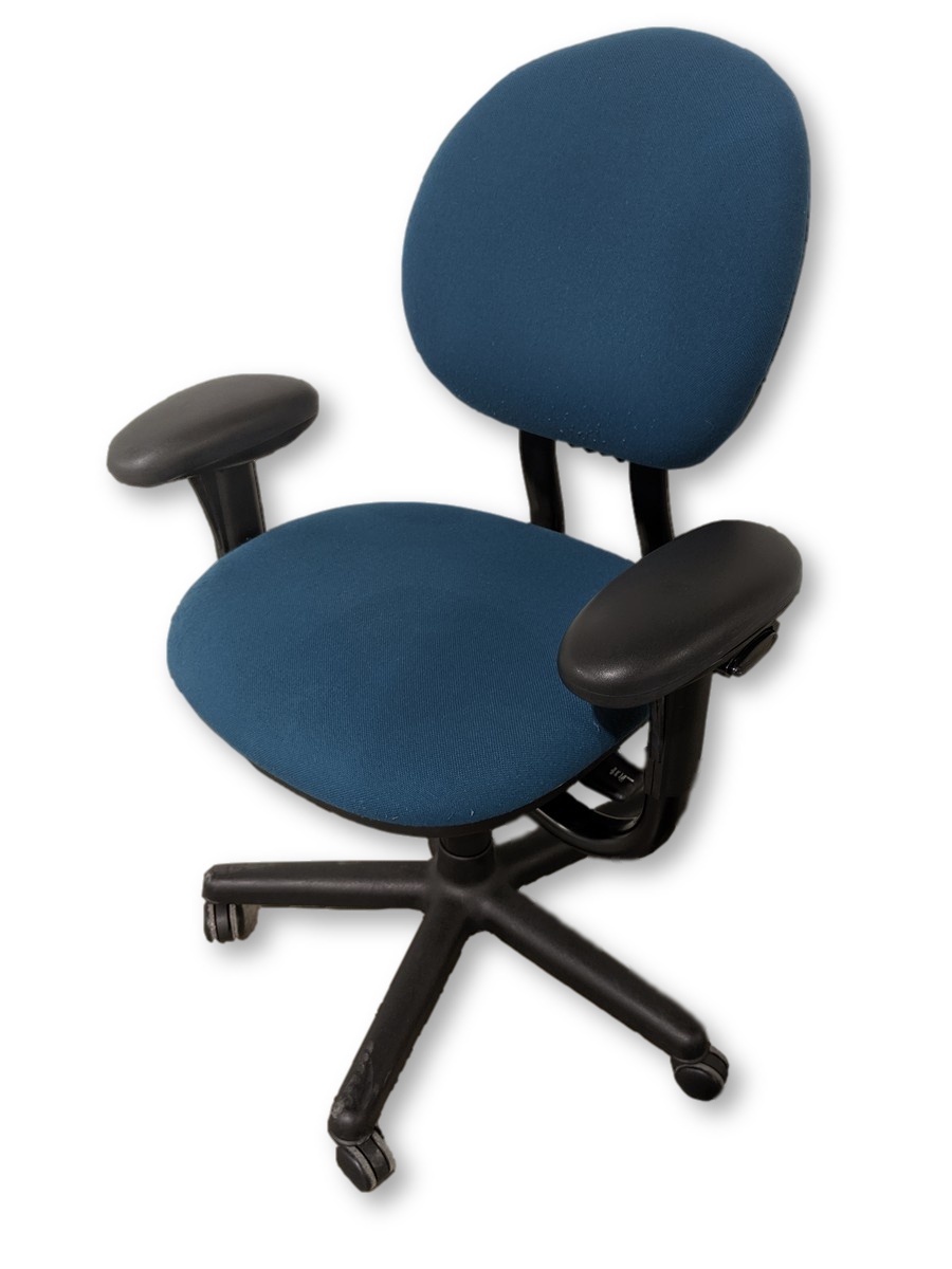 Steelcase Teal Fabric Rolling Office Chairs Madison Liquidators