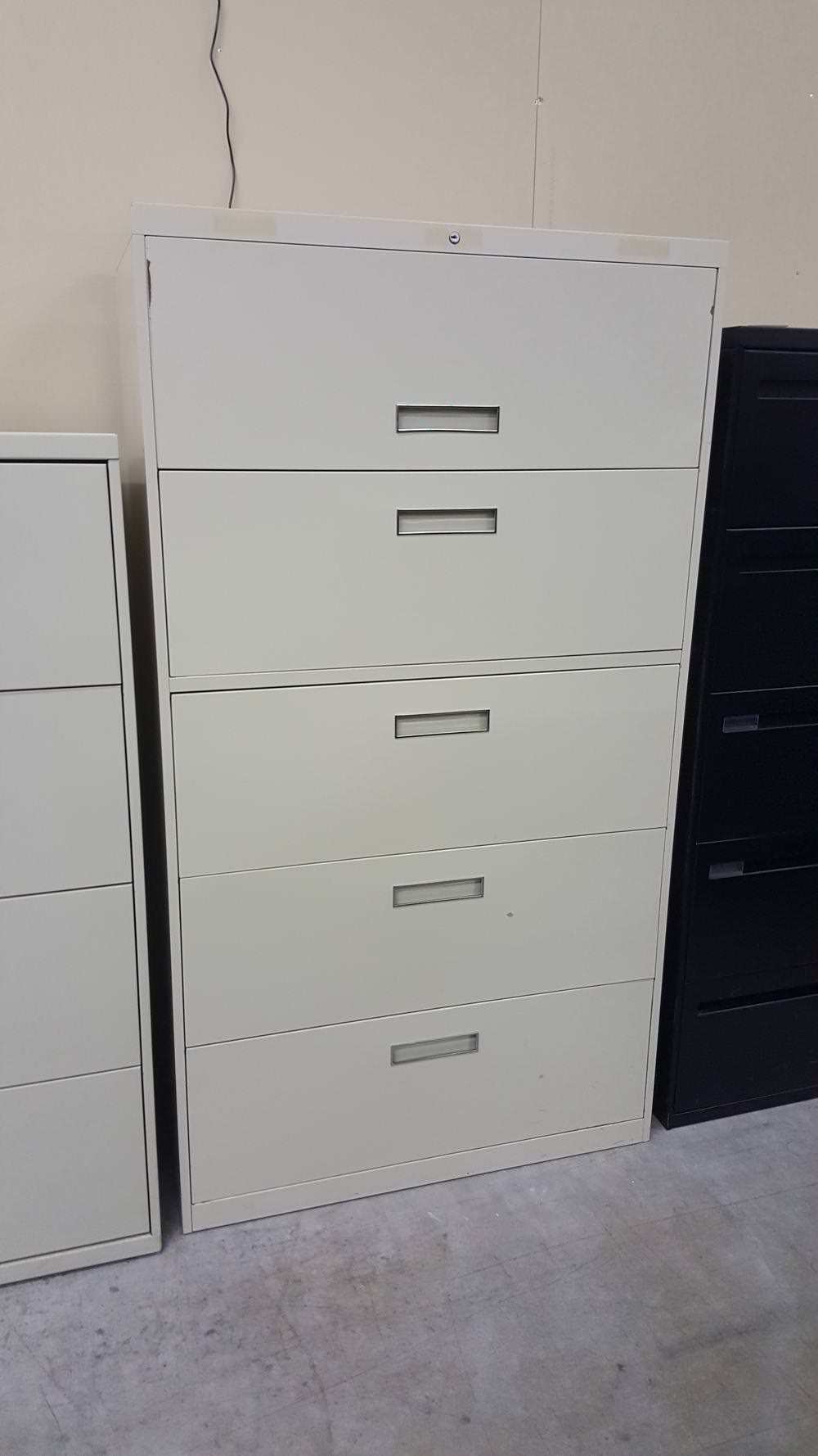 5 Drawer Allsteel Lateral File Filing Cabinet Madison Liquidators