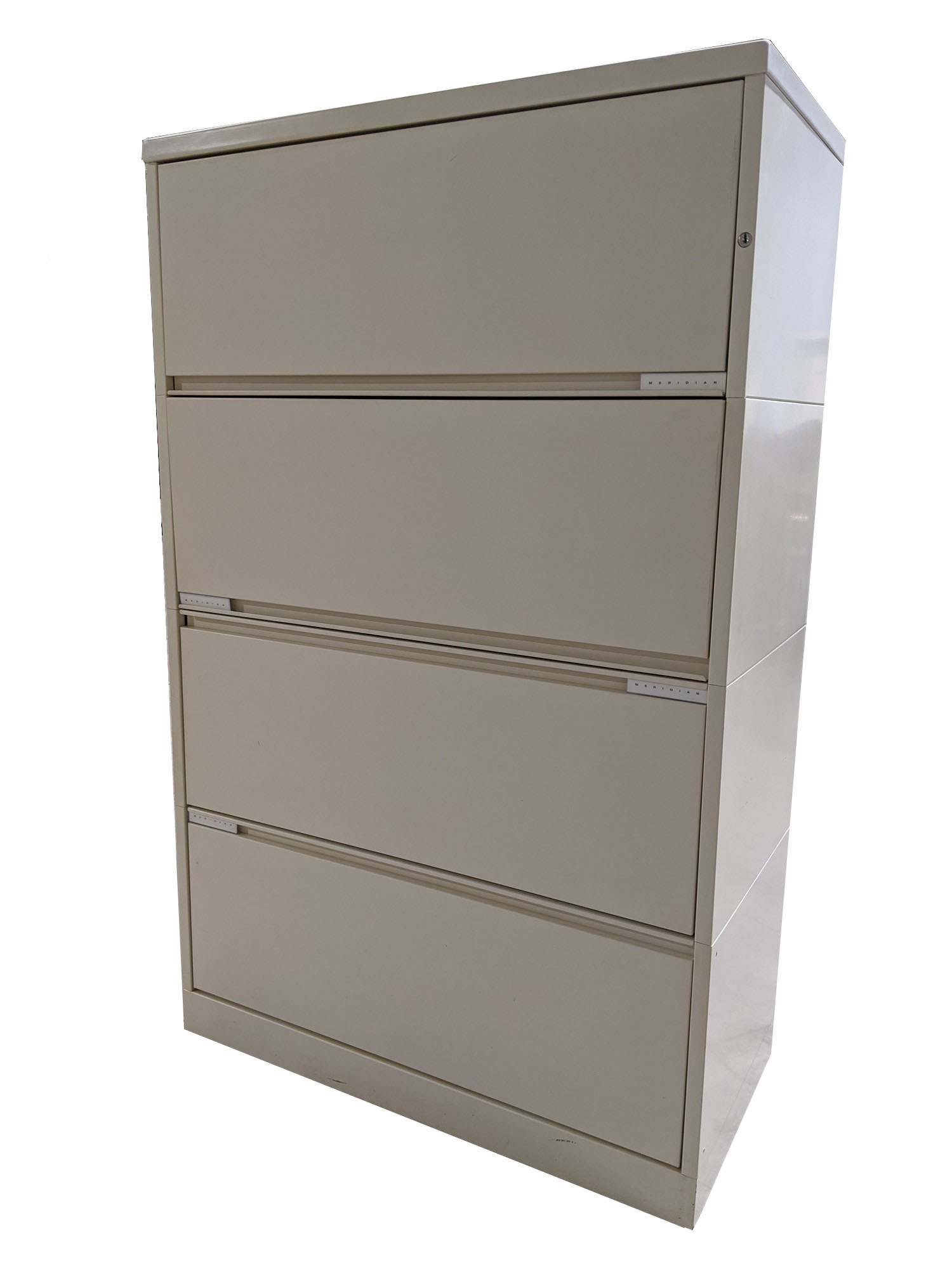 Putty Metal 4 Drawer Lateral Filing Cabinet 36 Inch Wide