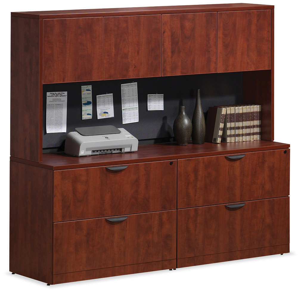 PL Laminate Storage with Hutch Madison Liquidators