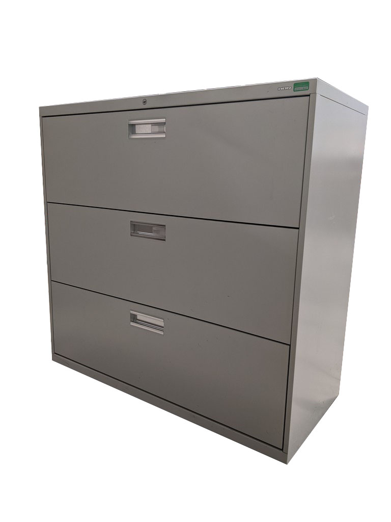 Putty Hon 3 Drawer Lateral Filing Cabinet 42 Inch Wide