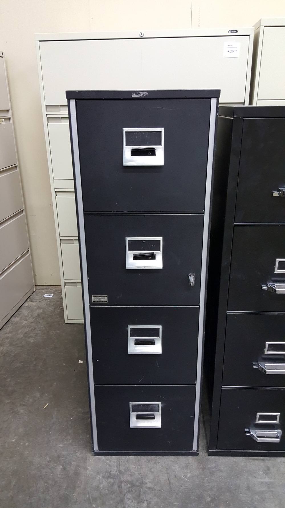 4 Drawer 1 Hour Locking Fireproof File Safe Cabinet