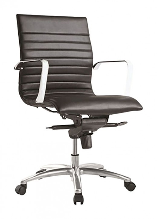 Leather Mid-Back Conference Room Chair