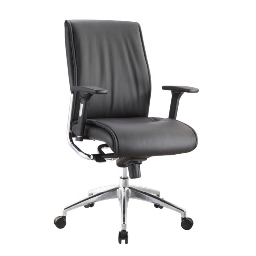 Leather Mid-Back Office Chair