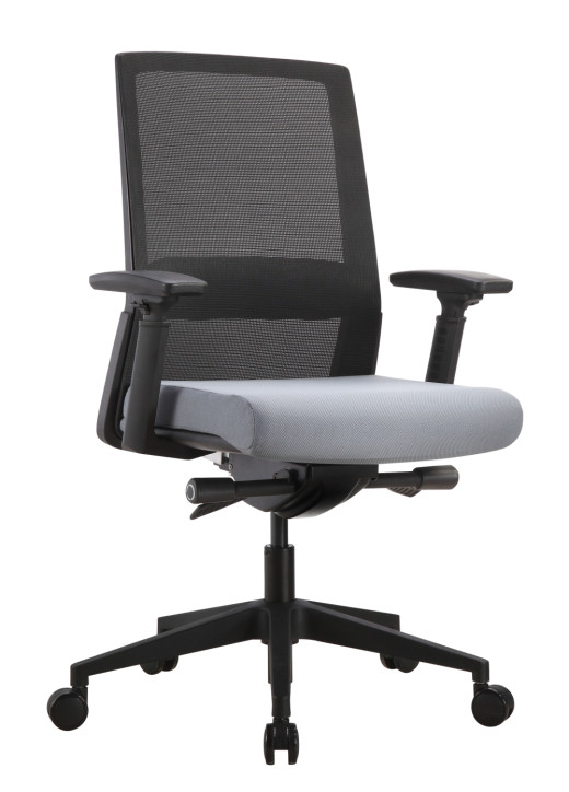Mesh Back Task Chair with Gray Seat Cover
