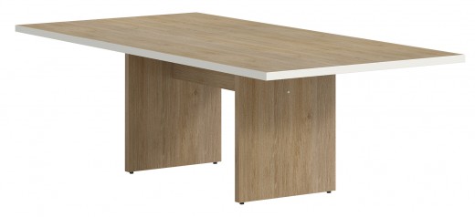 Rectangular Conference Table with Panel Base