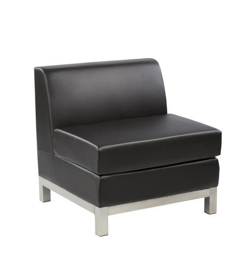Leather Club Chair without Arms