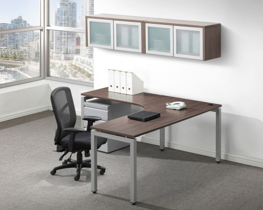 L Shaped Computer Desk with Storage