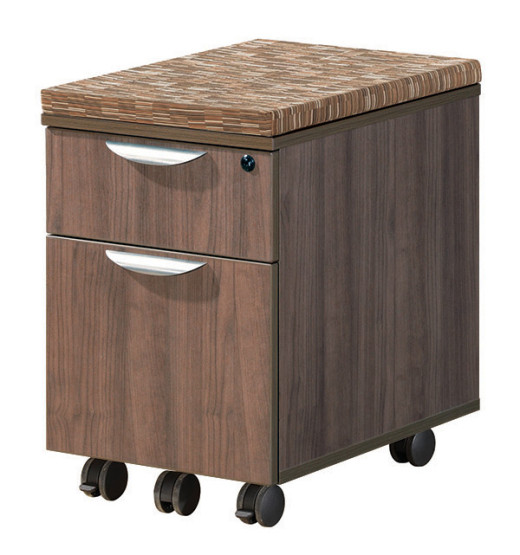 Mobile Pedestal Drawer with Visconti Padded Seat