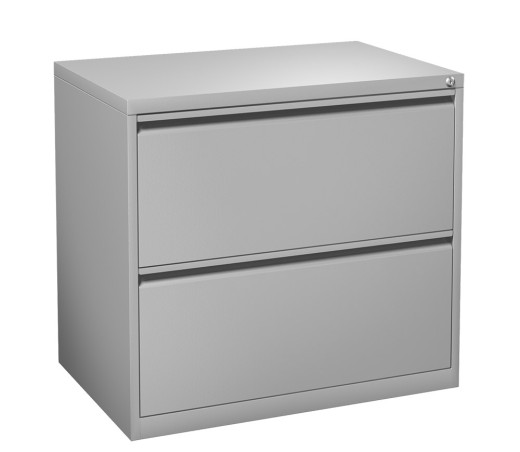 Silver 2 Drawer Lateral File Cabinet