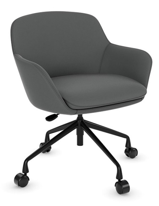 Gray Contemporary Office Chair