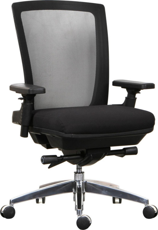 Heavy Duty Executive Mesh Back Office Chair with Adjustable Arms