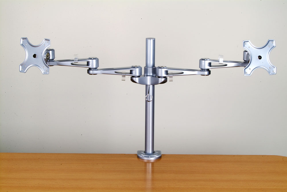 Desk Mount Dual LCD Monitor Arms Clamp Madison Liquidators