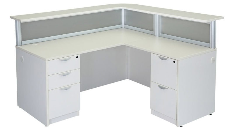 White Reception Desks